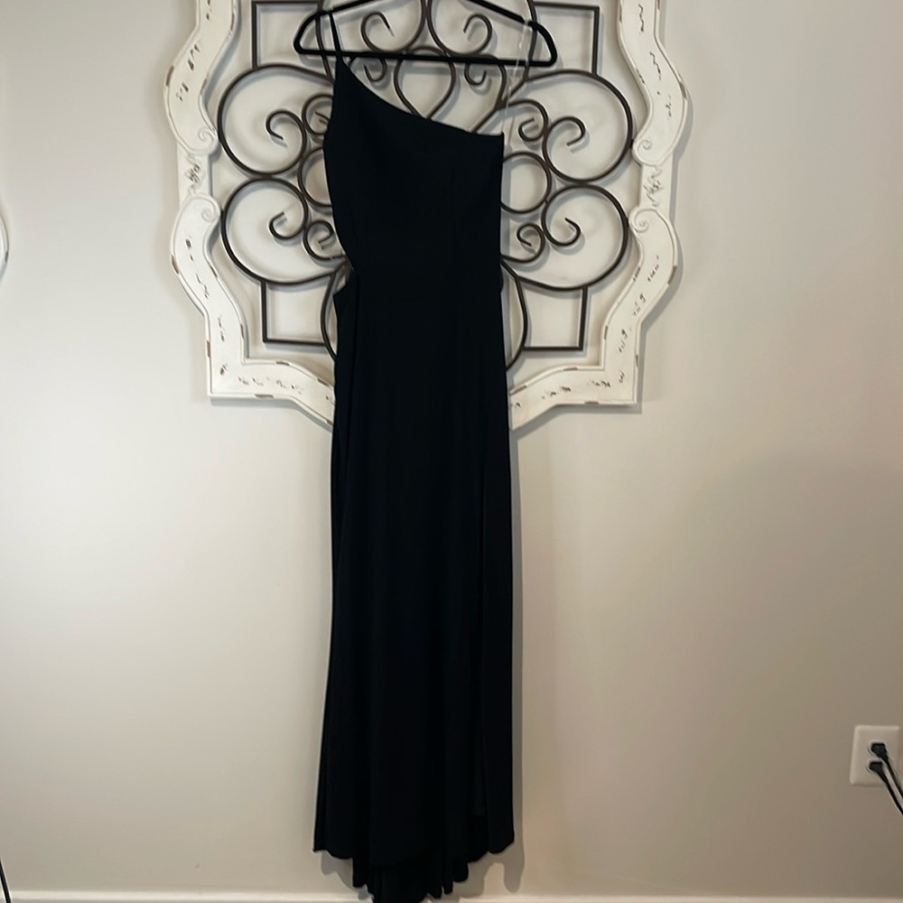 EUC NORDSTROM JUMP APPAREL MIDRIFF CUT OUT  MAXI DRESS BLACK SIZE 9/10